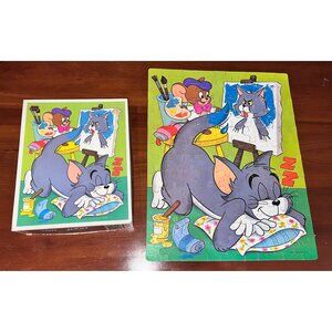 Vintage Tom and Jerry 100 Piece Puzzle Whitman Complete